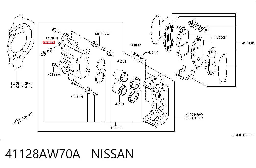 41128AW70A Nissan/Infiniti