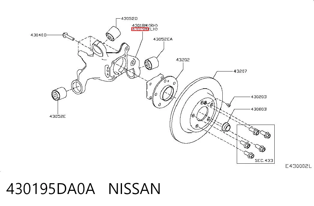 430195DA0A Nissan/Infiniti