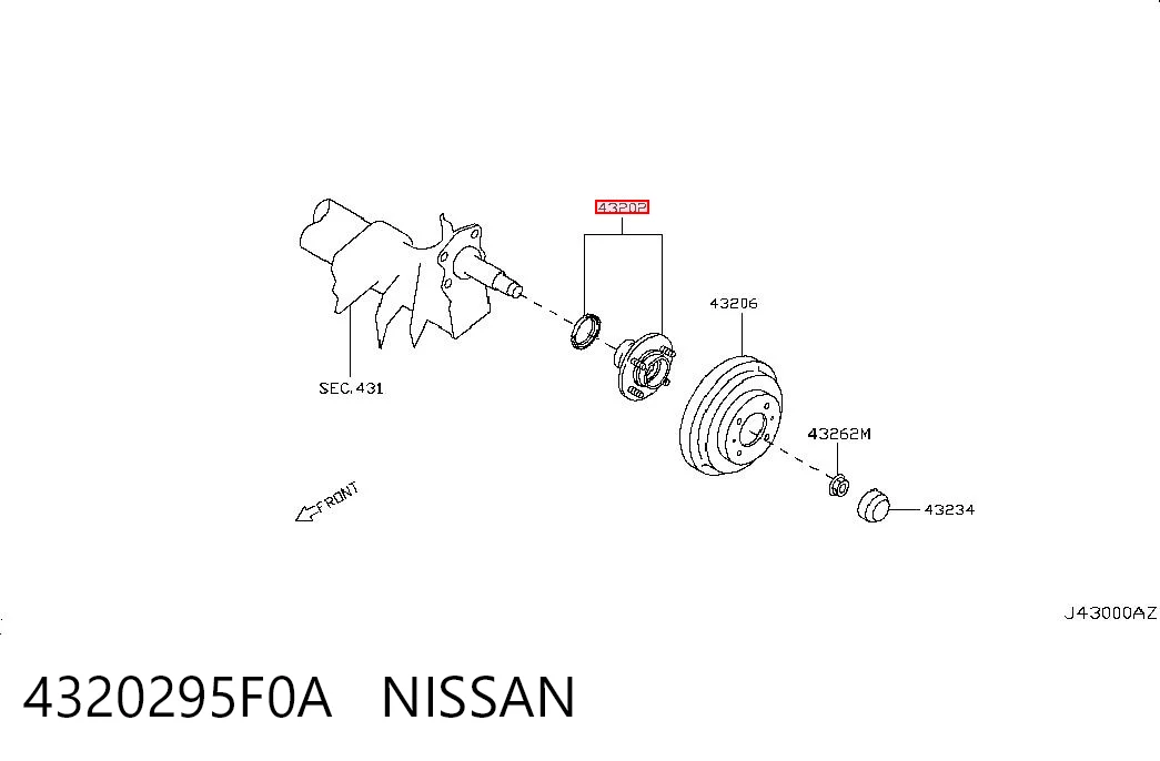 4320295F0A Nissan/Infiniti