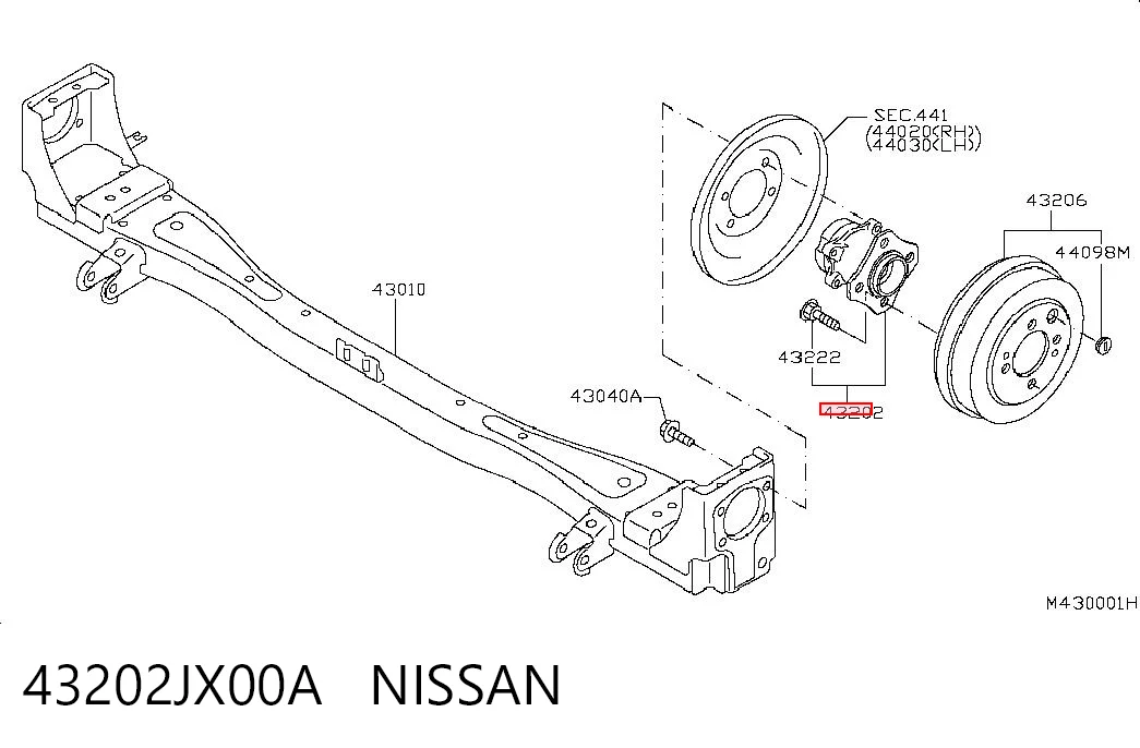43202JX00A Nissan/Infiniti