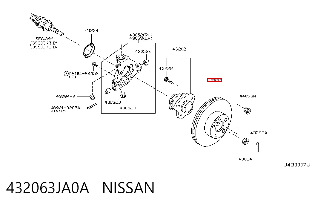 432063JA0A Nissan/Infiniti