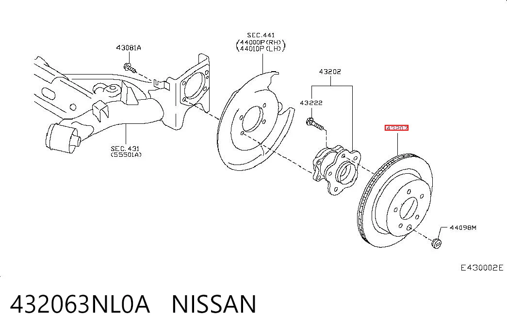432063NL0A Nissan/Infiniti
