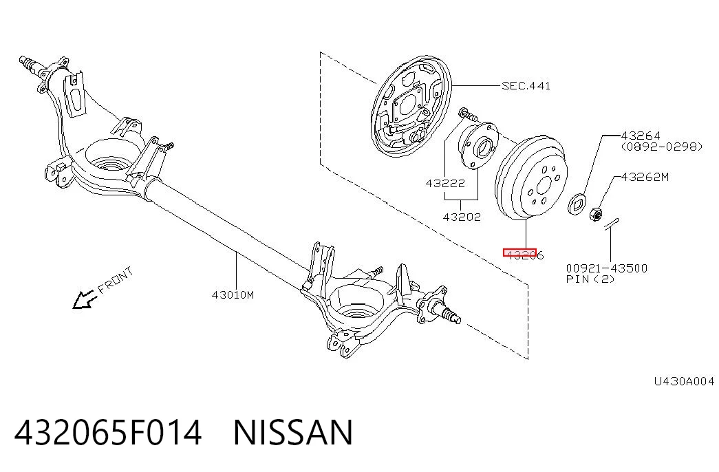 Tambor do freio traseiro Nissan Micra  K11 ao melhor preço