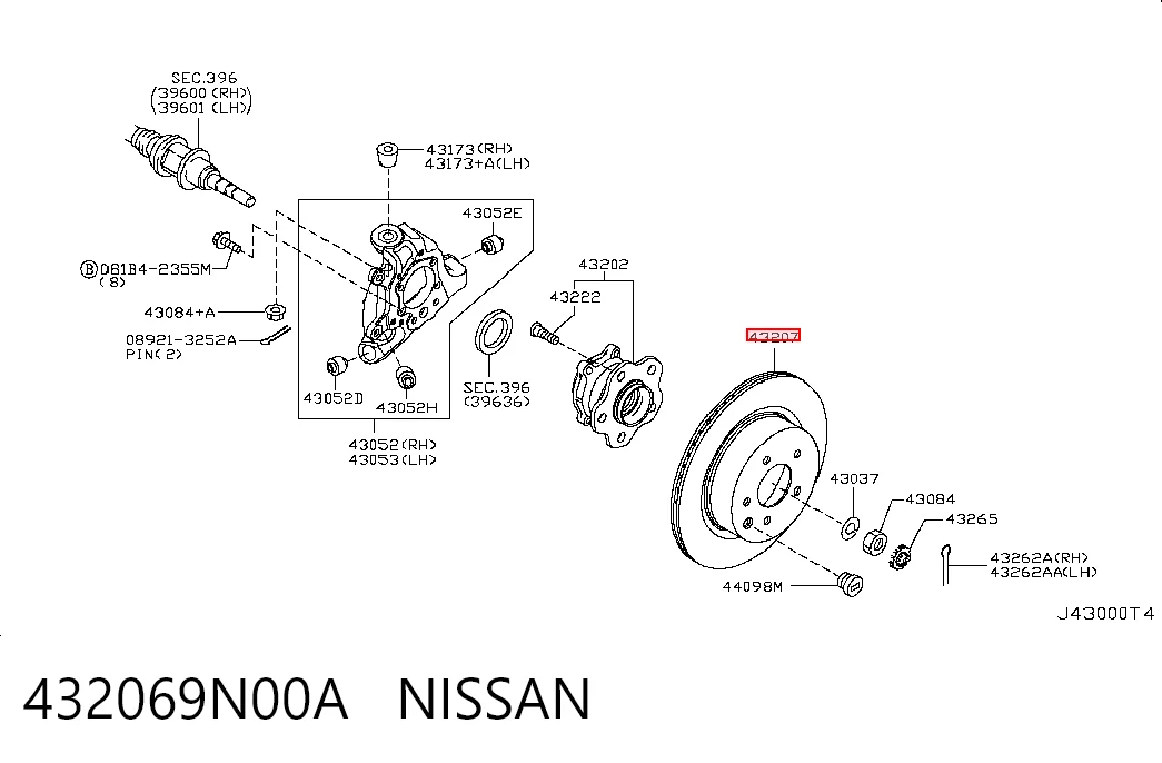 432069N00A Nissan/Infiniti