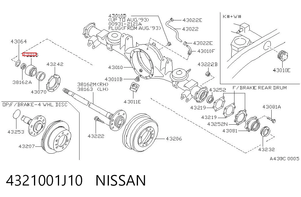 Rolamento de cubo traseiro Nissan Patrol Y60 ao melhor preço