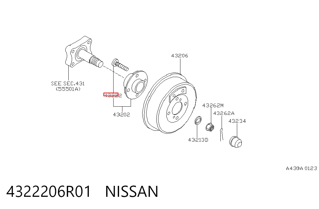 4322206R01 Nissan/Infiniti