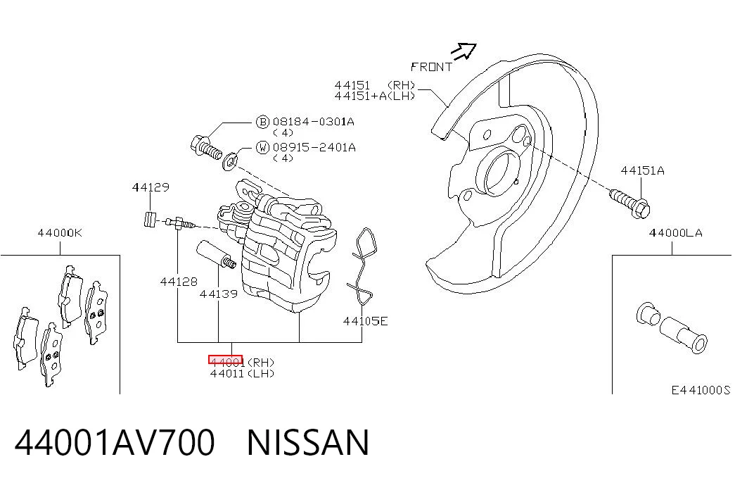 44001AV700 Nissan/Infiniti