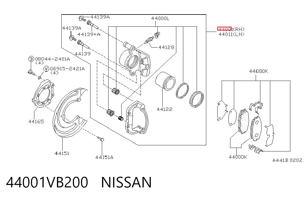 44001VB200 Nissan/Infiniti