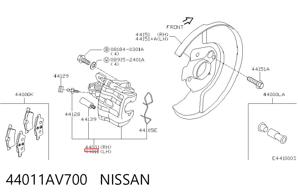 44011AV700 Nissan/Infiniti