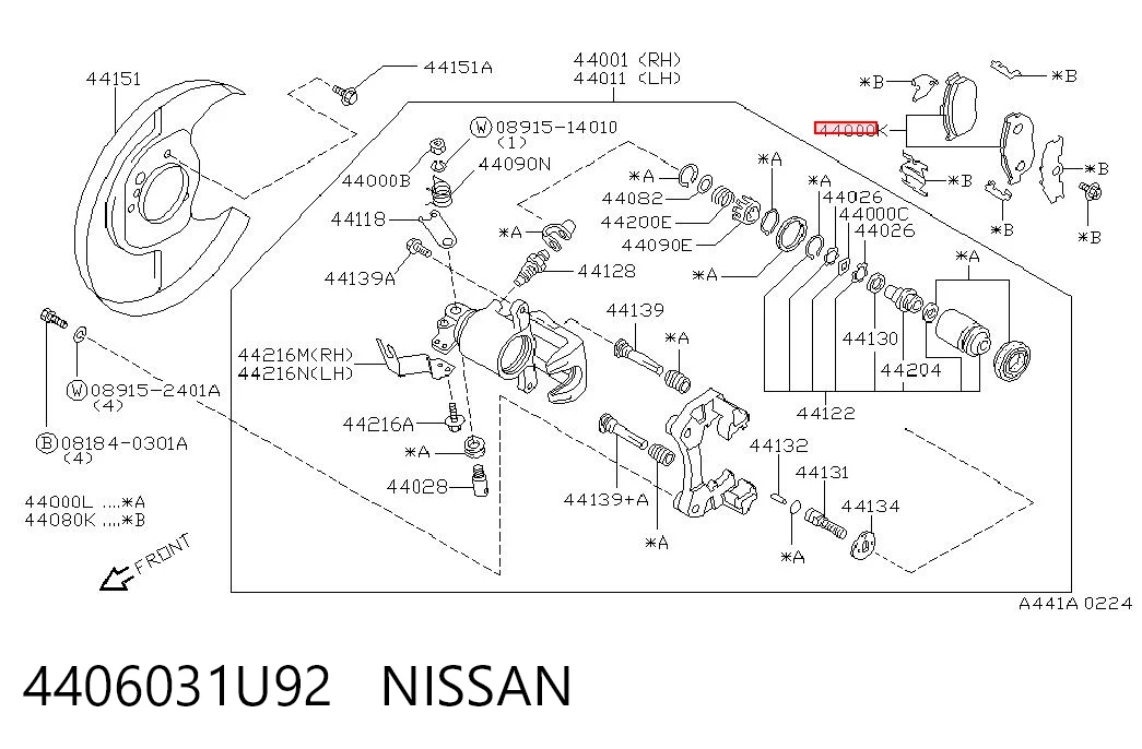 4406031U92 Nissan/Infiniti