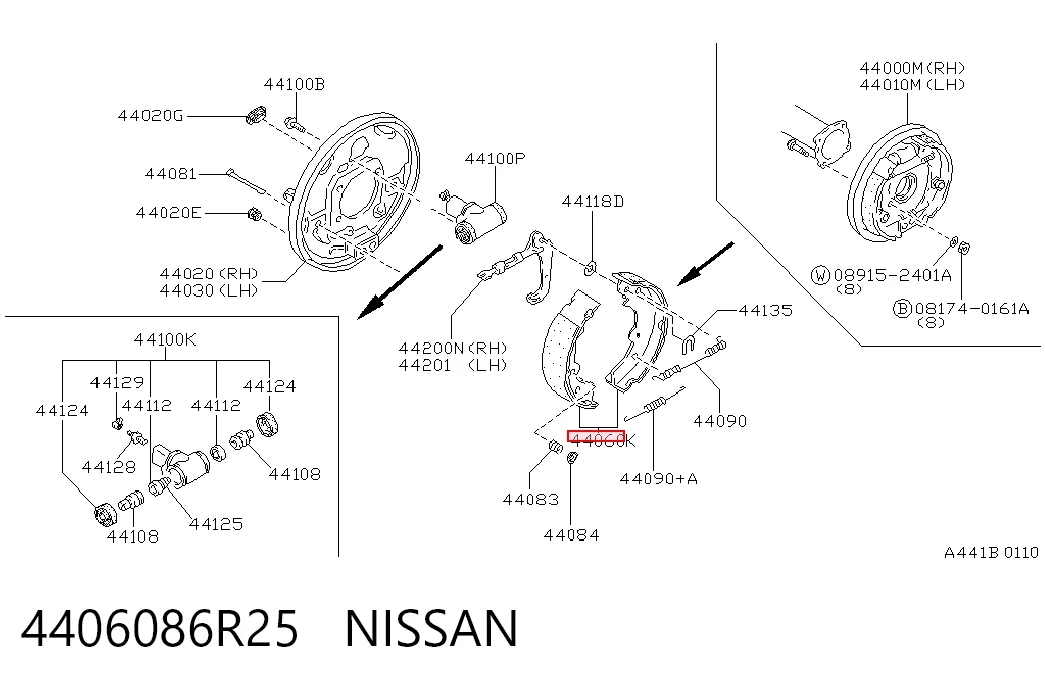 4406086R25 Nissan/Infiniti