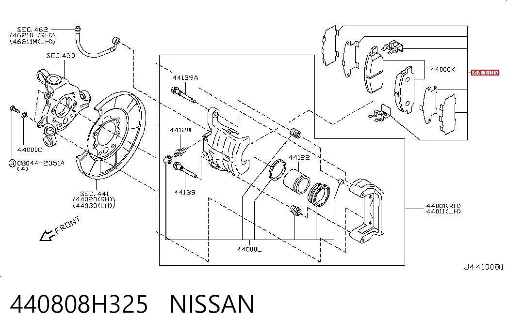 440808H325 Nissan/Infiniti