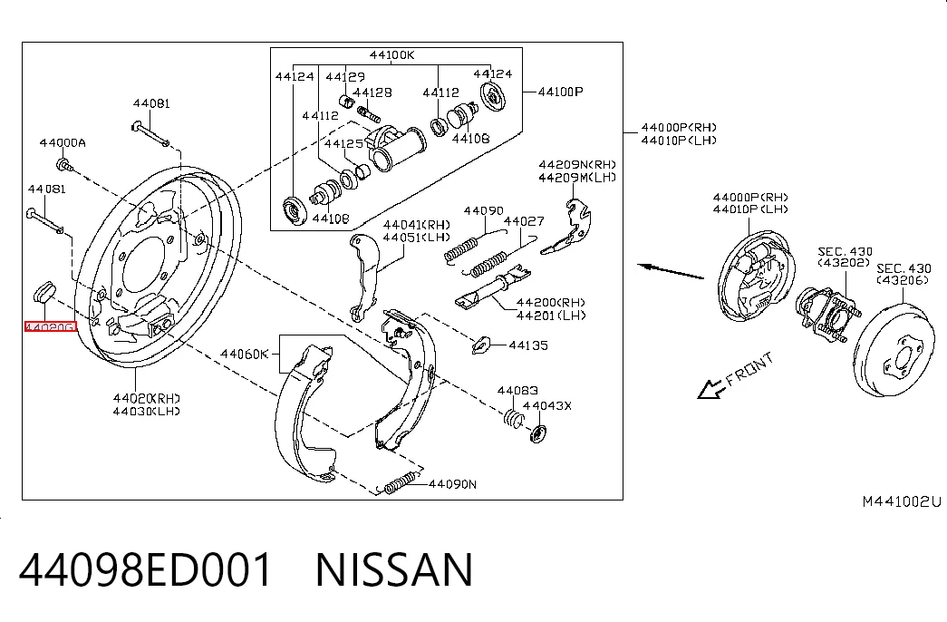 44098ED001 Nissan/Infiniti