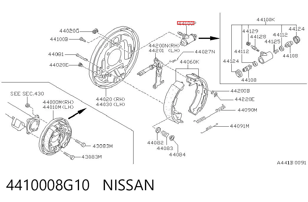 4410008G10 Nissan/Infiniti