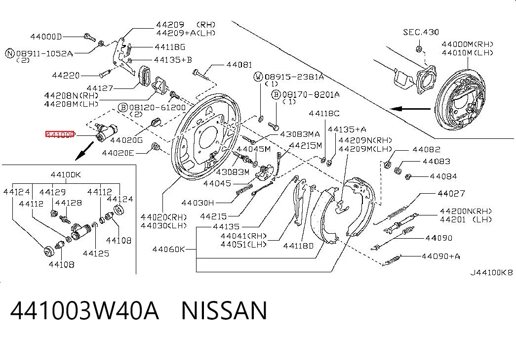 441003W40A Nissan/Infiniti