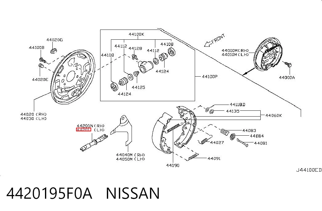 4420195F0A Nissan/Infiniti