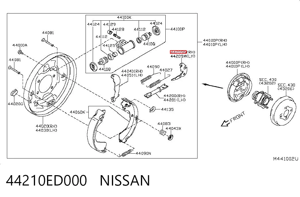 44210ED000 Nissan/Infiniti