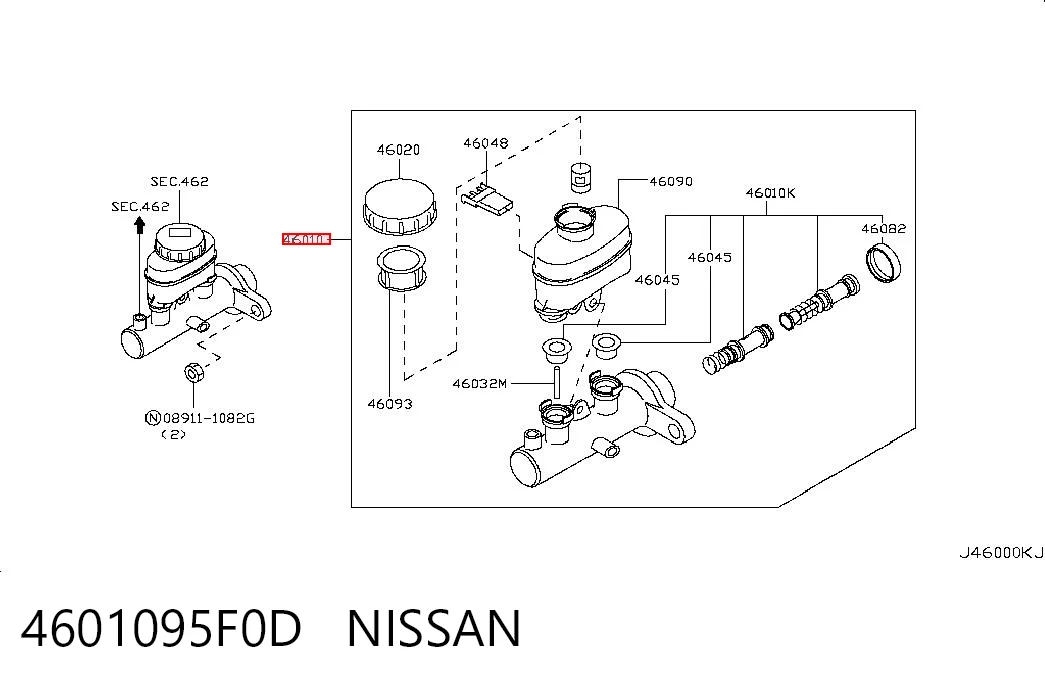 4601095F0D Nissan/Infiniti