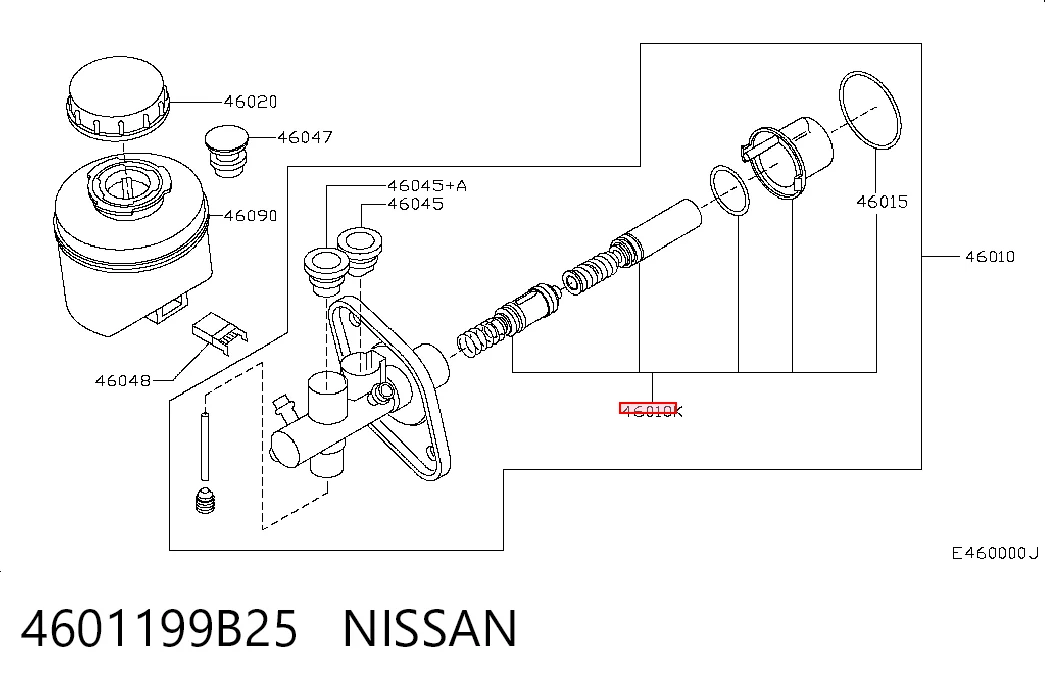 Kit de reparação de cilindro mestre do freio Nissan Micra  K11 ao melhor preço