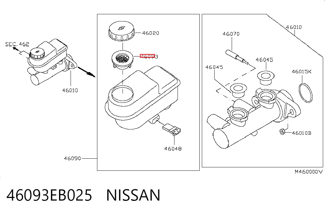 46093EB025 Nissan/Infiniti