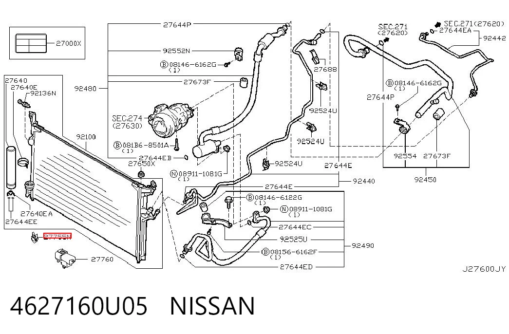 4627160U05 Nissan/Infiniti