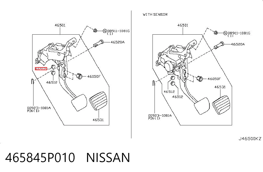 465845P010 Nissan/Infiniti 