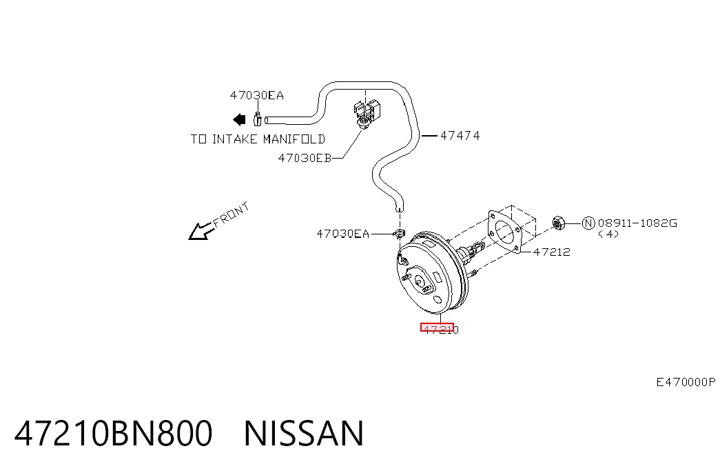 Reforçador dos freios a vácuo Nissan Almera II N16 ao melhor preço