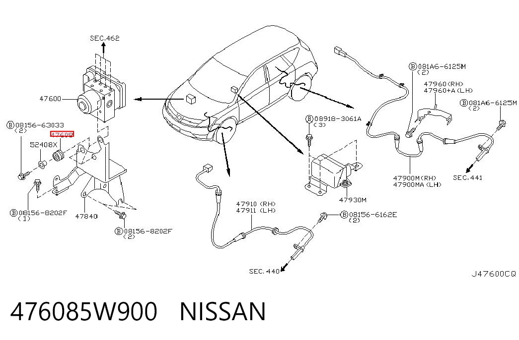 476085W900 Nissan/Infiniti
