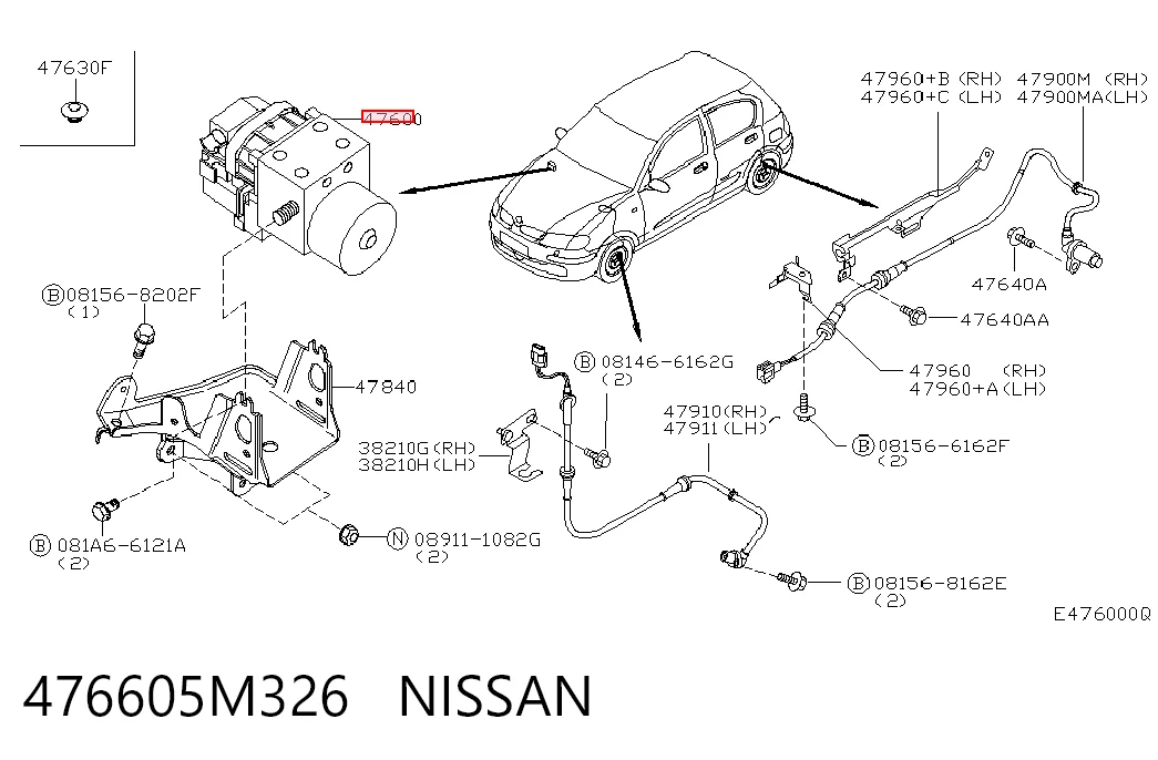 Unidade hidráulico de controlo ABS Nissan Almera II N16 ao melhor preço