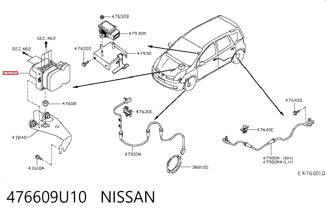  Unidade hidráulico de controlo ABS Nissan Note monovolume (E11) (2006 - 2012) 