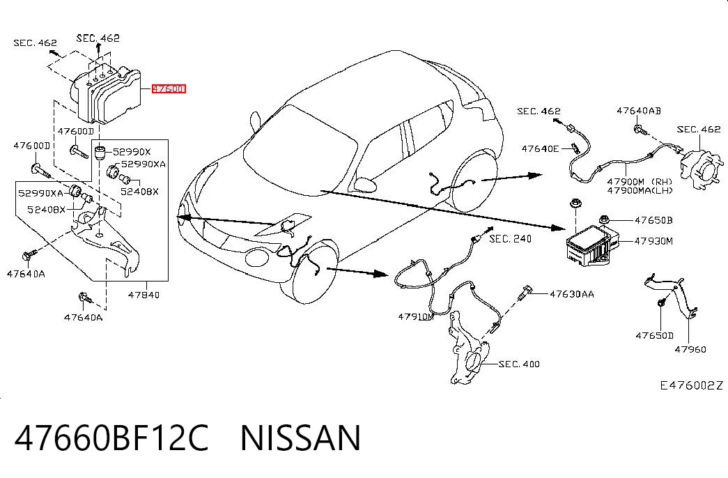 47660BF12C Nissan/Infiniti