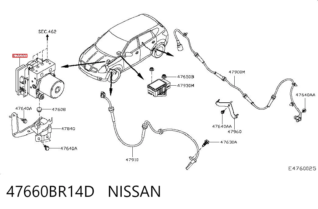 Unidade hidráulico de controlo ABS Nissan Qashqai  J10 ao melhor preço