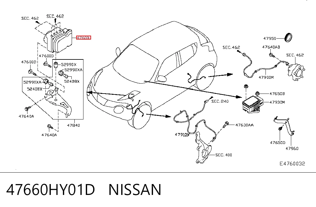 47660HY01D Nissan/Infiniti