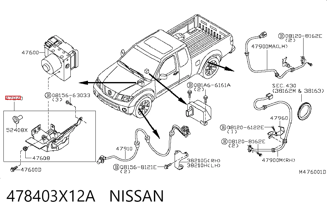 478403X12A Nissan/Infiniti