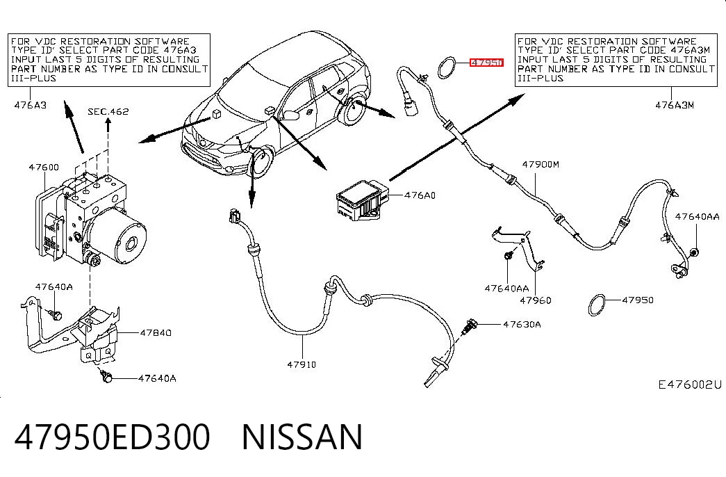 47950ED300 Nissan/Infiniti