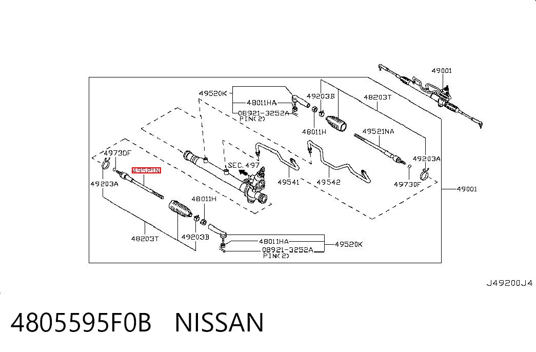 Tração de direção Nissan Almera CLASSIC B10RS