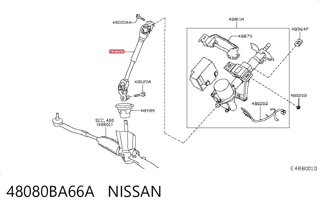 48080BA66A Nissan/Infiniti