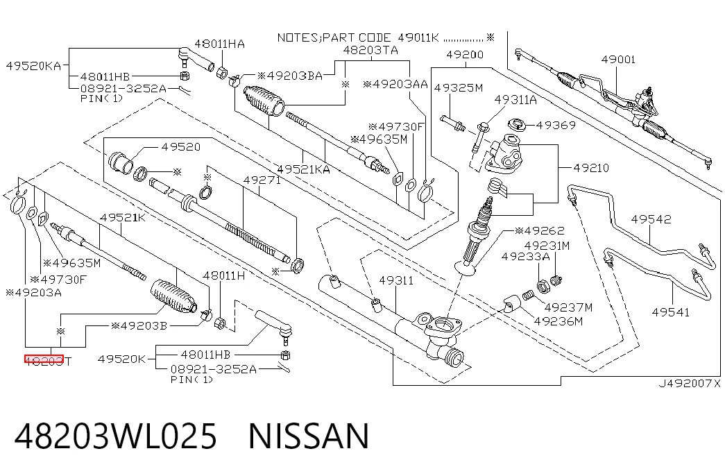 Compre Bota de proteção do mecanismo de direção (de cremalheira) Nissan X-Trail 