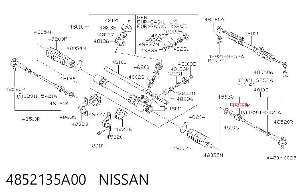 4852135A00 Nissan/Infiniti