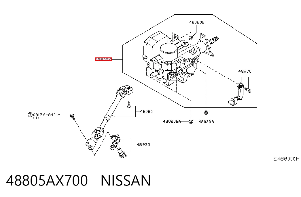 Coluna da direção Nissan Micra  K12 ao melhor preço