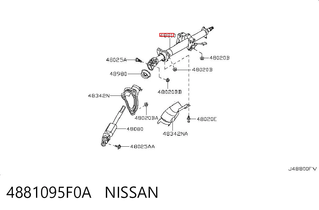 Coluna da direção Nissan Almera B10RS ao melhor preço