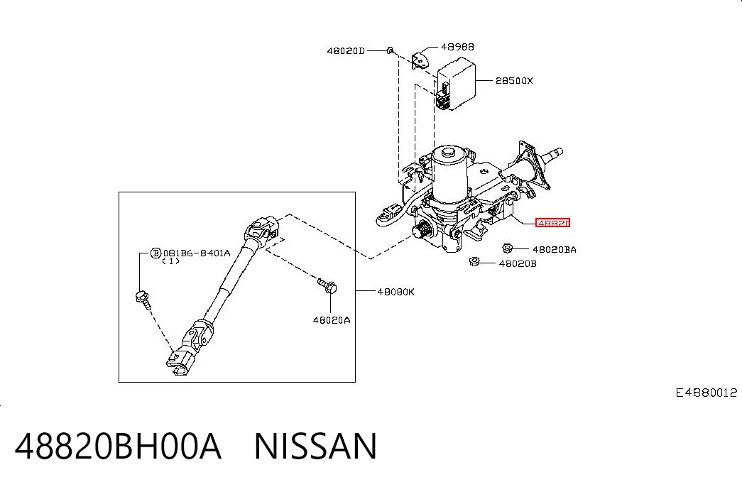 48820BH00A Nissan/Infiniti