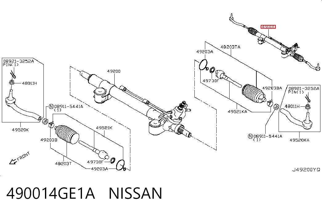 490014GE1A Nissan/Infiniti