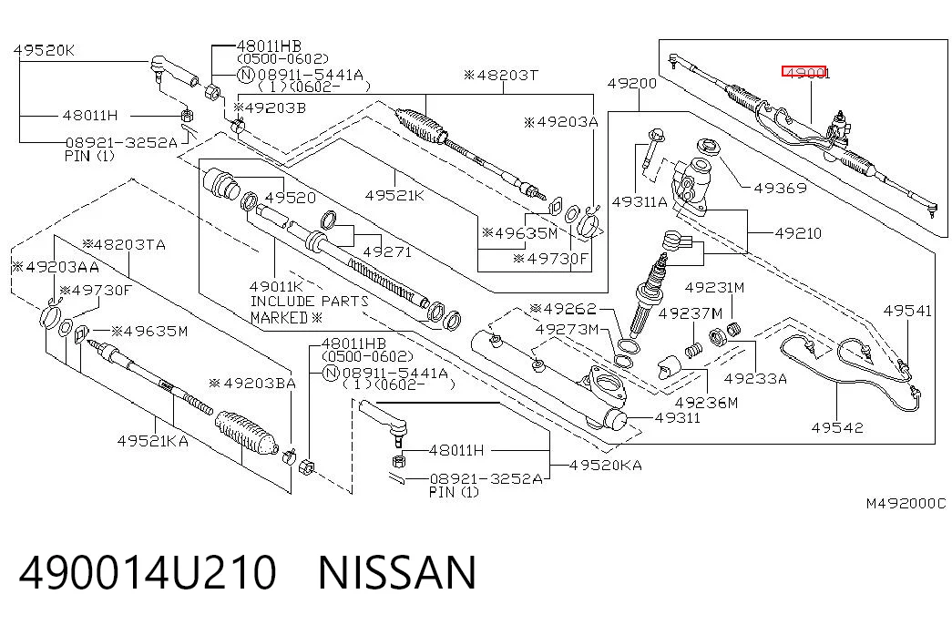 Cremalheira da direção Nissan Almera V10 ao melhor preço