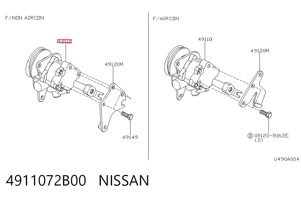 Bomba da Direção hidrâulica assistida para Nissan Micra K11