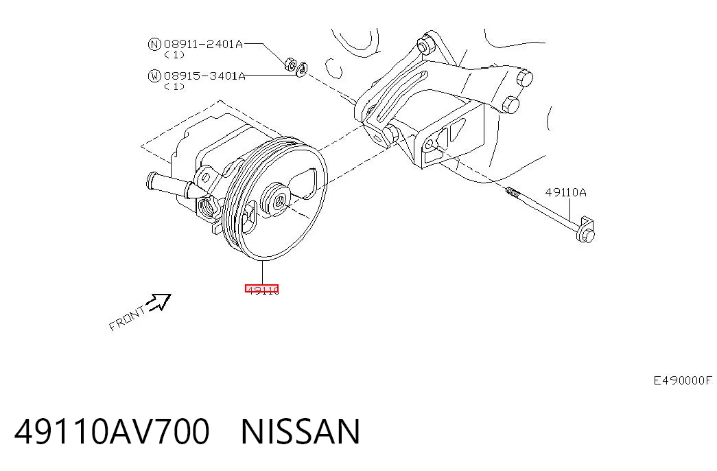 49110AV700 Nissan/Infiniti