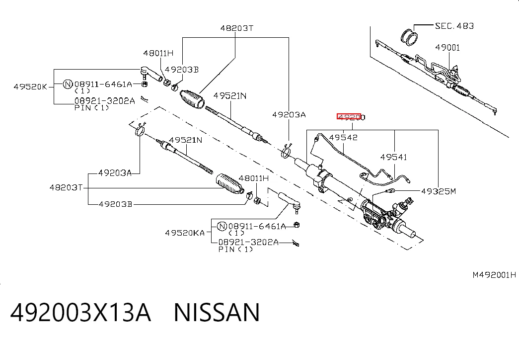 Compre Cremalheira da direção Nissan Navara 