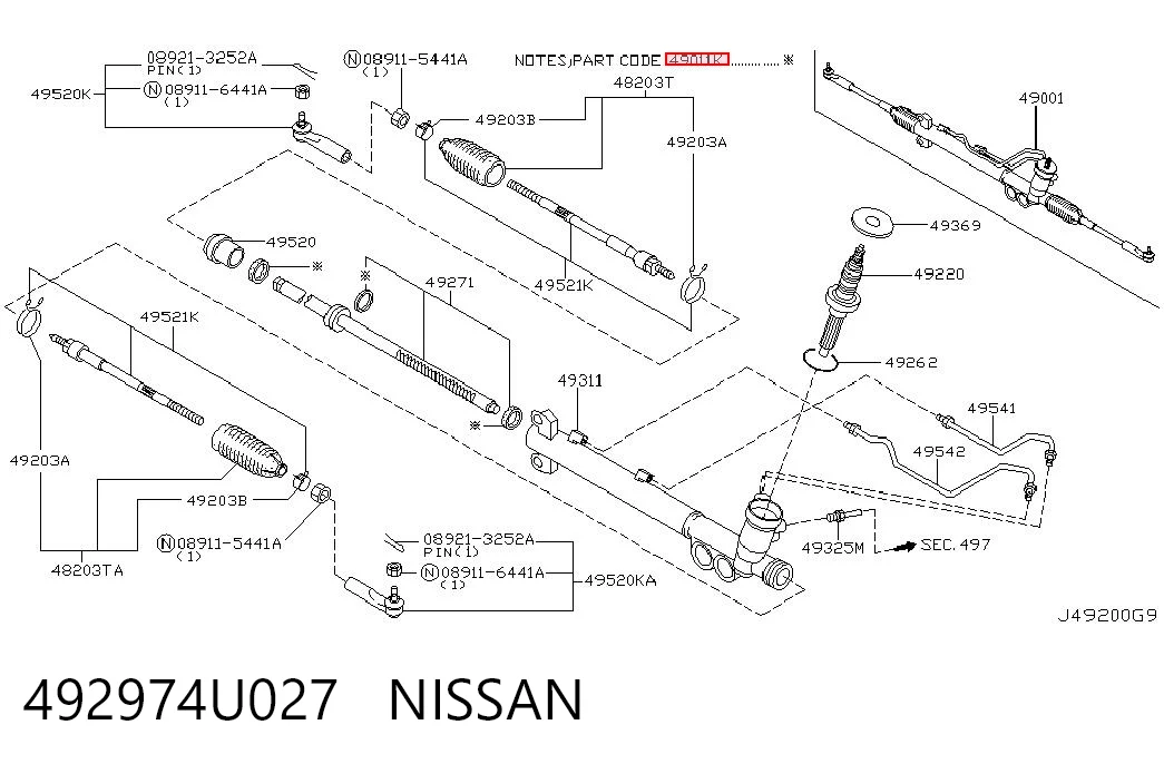 492974U027 Nissan/Infiniti