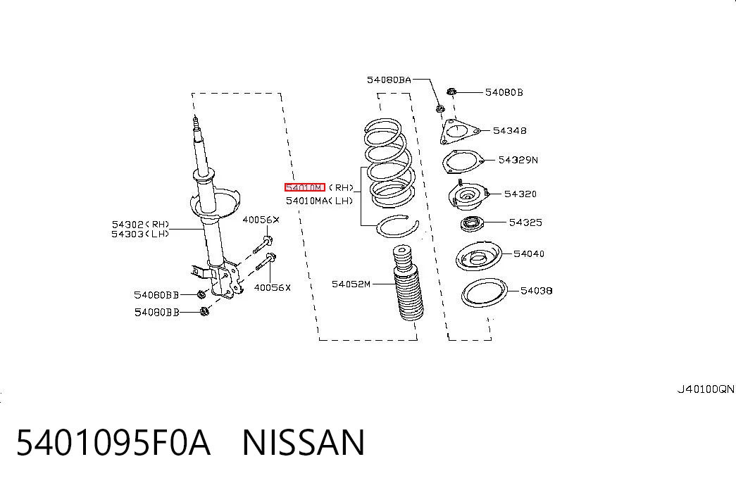 5401095F0A Nissan/Infiniti
