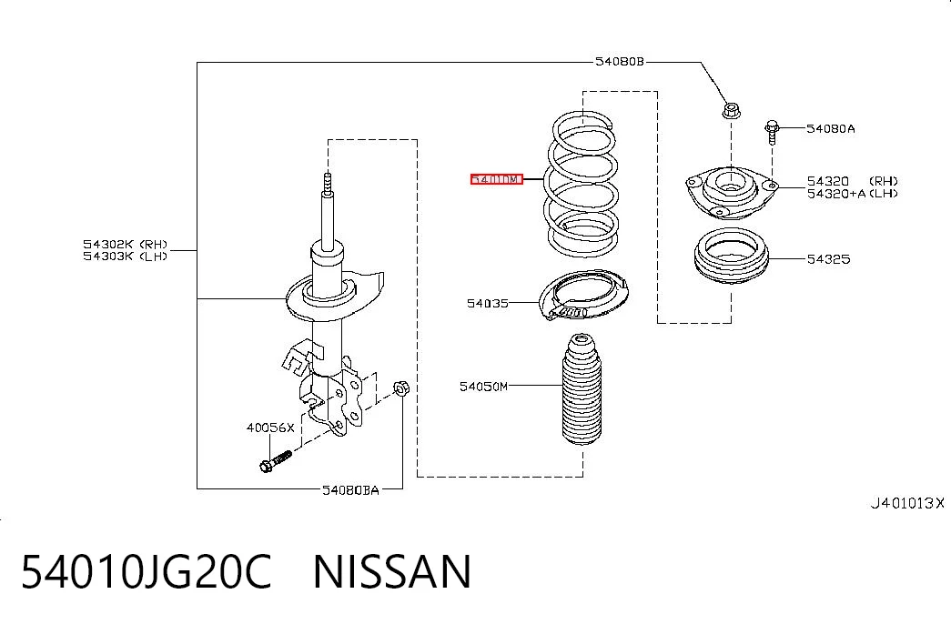 54010JG20C Nissan/Infiniti